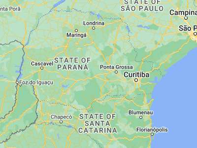 Map showing location of Prudentópolis (-25.21306, -50.97778)