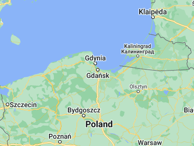 Map showing location of Pruszcz Gdański (54.26217, 18.63625)