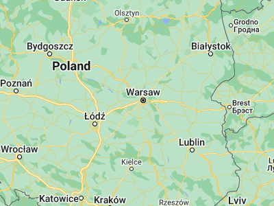 Map showing location of Pruszków (52.17072, 20.81214)