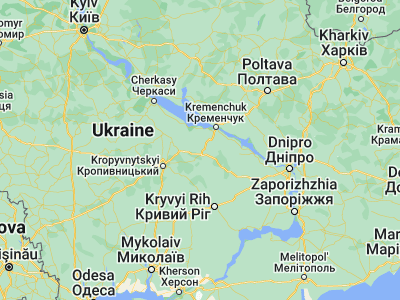 Map showing location of Pryyutivka (48.72094, 33.07078)