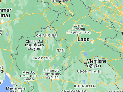 Map showing location of Pua (19.17503, 100.91622)