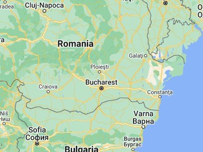 Map showing location of Puchenii Mari (44.81667, 26.08333)