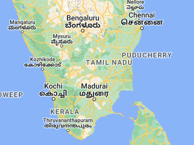 Map showing location of Puduppatti (11.15, 78.21667)