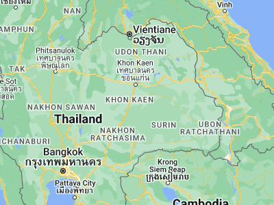 Map showing location of Pueai Noi (15.86978, 102.90767)
