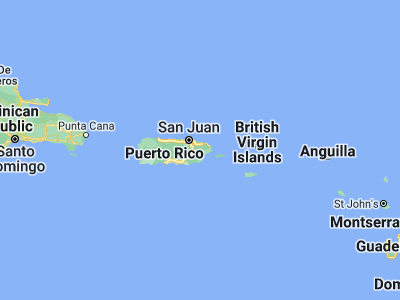 Map showing location of Pueblito del Rio (18.22801, -65.86294)