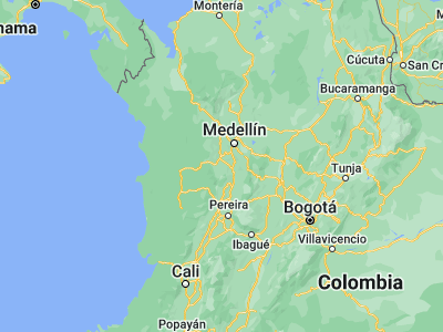 Map showing location of Pueblorrico (5.79176, -75.84101)