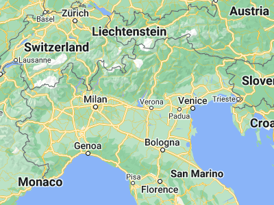 Map showing location of Puegnago sul Garda (45.56678, 10.50978)