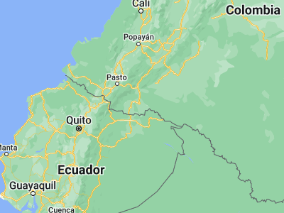 Map showing location of Puerto Asís (0.51328, -76.50075)