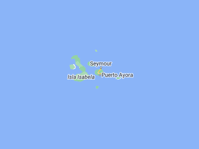 Map showing location of Puerto Ayora (-0.74018, -90.3138)