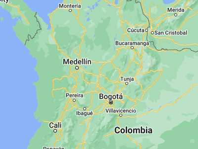 Map showing location of Puerto Boyacá (5.97584, -74.58846)