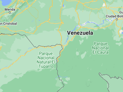 Map showing location of Puerto Carreño (6.18903, -67.48588)