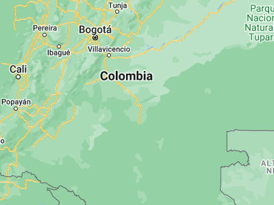 Map showing location of Puerto Concordia (2.62206, -72.75724)