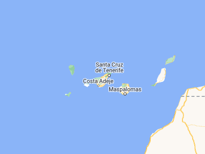Map showing location of Puerto de la Cruz (28.41397, -16.54867)