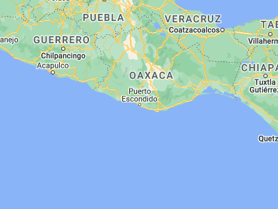 Map showing location of Puerto Escondido (15.87677, -97.07438)