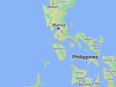 Map showing location of Puerto Galera (13.5006, 120.9548)