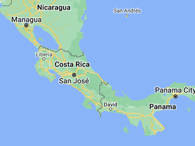 Map showing location of Puerto Limón (10, -83.03333)