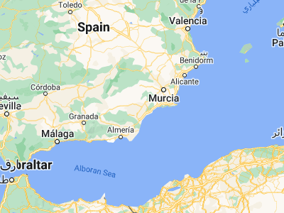Map showing location of Puerto Lumbreras (37.56329, -1.80974)