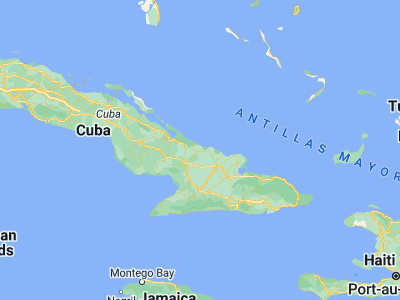 Map showing location of Puerto Padre (21.195, -76.60278)