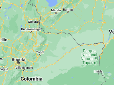 Map showing location of Puerto Rondón (6.28048, -71.1)