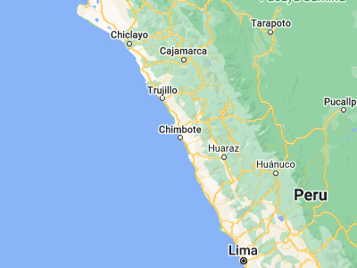 Map showing location of Puerto Santa (-8.99056, -78.64556)