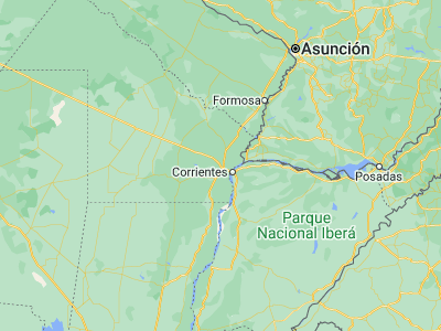 Map showing location of Puerto Tirol (-27.37218, -59.08206)