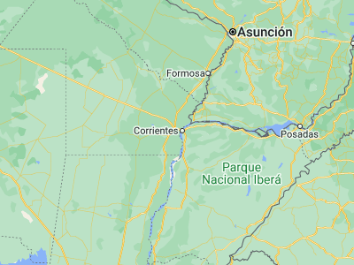 Map showing location of Puerto Vilelas (-27.51414, -58.93906)