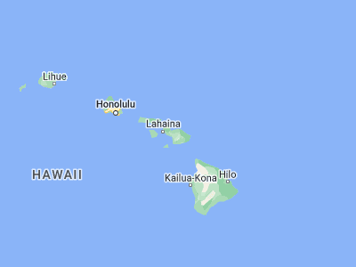 Map showing location of Pukalani (20.83667, -156.33667)