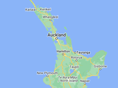 Map showing location of Pukekohe East (-37.2, 174.95)