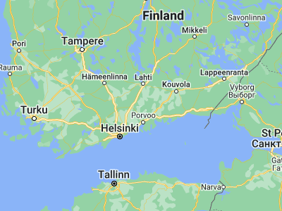 Map showing location of Pukkila (60.65, 25.56667)