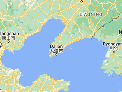 Map showing location of Pulandian (39.39528, 121.96694)