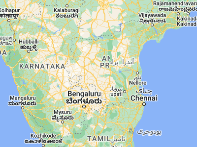 Map showing location of Pulivendla (14.41667, 78.23333)