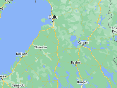 Map showing location of Pulkkila (64.26667, 25.86667)