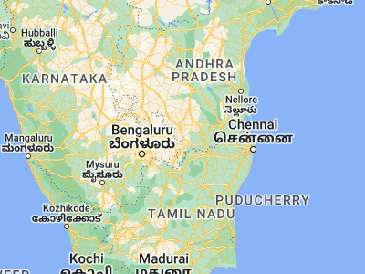 Map showing location of Punganūru (13.36667, 78.58333)