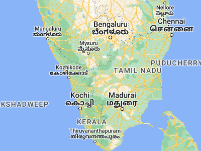 Map showing location of Punjai Puliyampatti (11.35, 77.2)