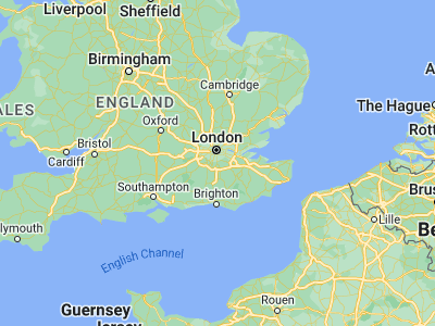Map showing location of Purley (51.33678, -0.11201)