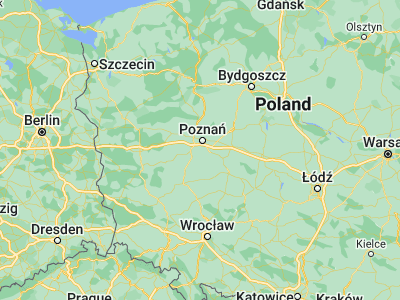 Map showing location of Puszczykowo (52.2857, 16.84925)