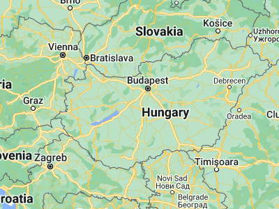 Map showing location of Pusztaszabolcs (47.13718, 18.76704)