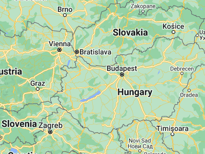 Map showing location of Pusztavám (47.42948, 18.22648)