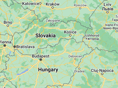 Map showing location of Putnok (48.3, 20.43333)