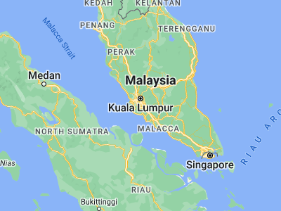 Map showing location of Putrajaya (2.93527, 101.69112)