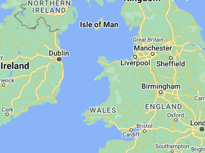 Map showing location of Pwllheli (52.8899, -4.41451)