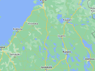 Map showing location of Pyhäjärvi (63.66667, 25.9)