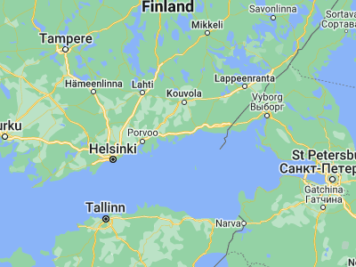 Map showing location of Pyhtää (60.49349, 26.54346)