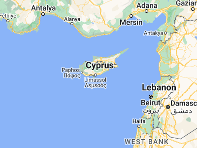 Map showing location of Pyrgos (34.74167, 33.18333)
