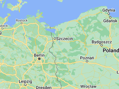 Map showing location of Pyrzyce (53.1462, 14.89257)