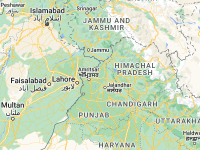 Map showing location of Qādiān (31.82198, 75.37663)