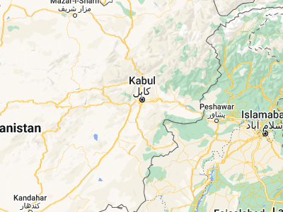 Map showing location of Qal‘ah-ye Na‘īm (34.3998, 69.16679)