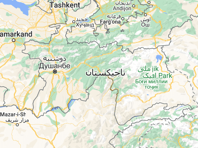 Map showing location of Qalaikhumb (38.45373, 70.78902)