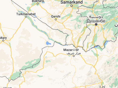 Map showing location of Qarqīn (37.41853, 66.04358)