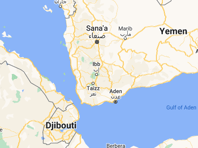 Map showing location of Qaryat ad Da‘īs (13.9877, 44.2749)